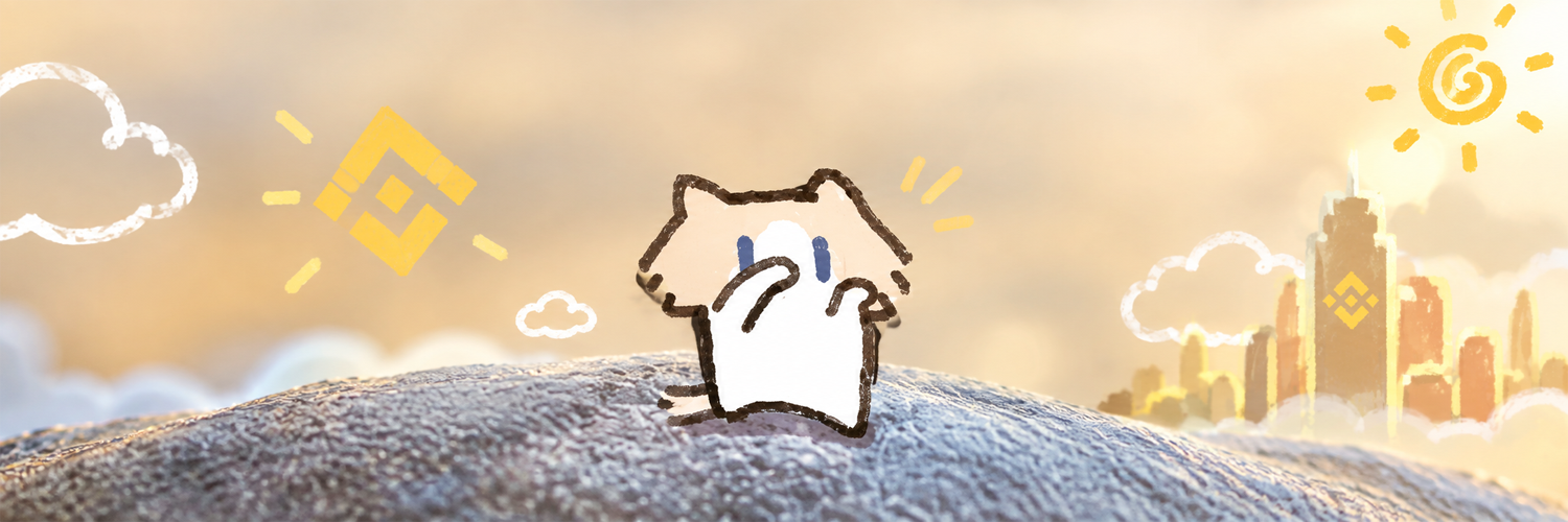 Monthly Salary Cat sitting on a hill above BNB city